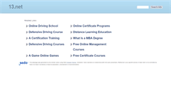 Desktop Screenshot of 13.net